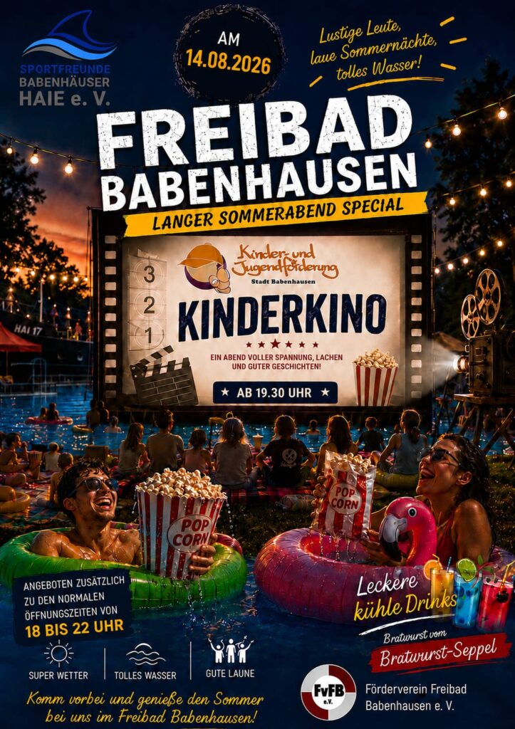 Die nächsten Events im Babenhäuser Freibad!